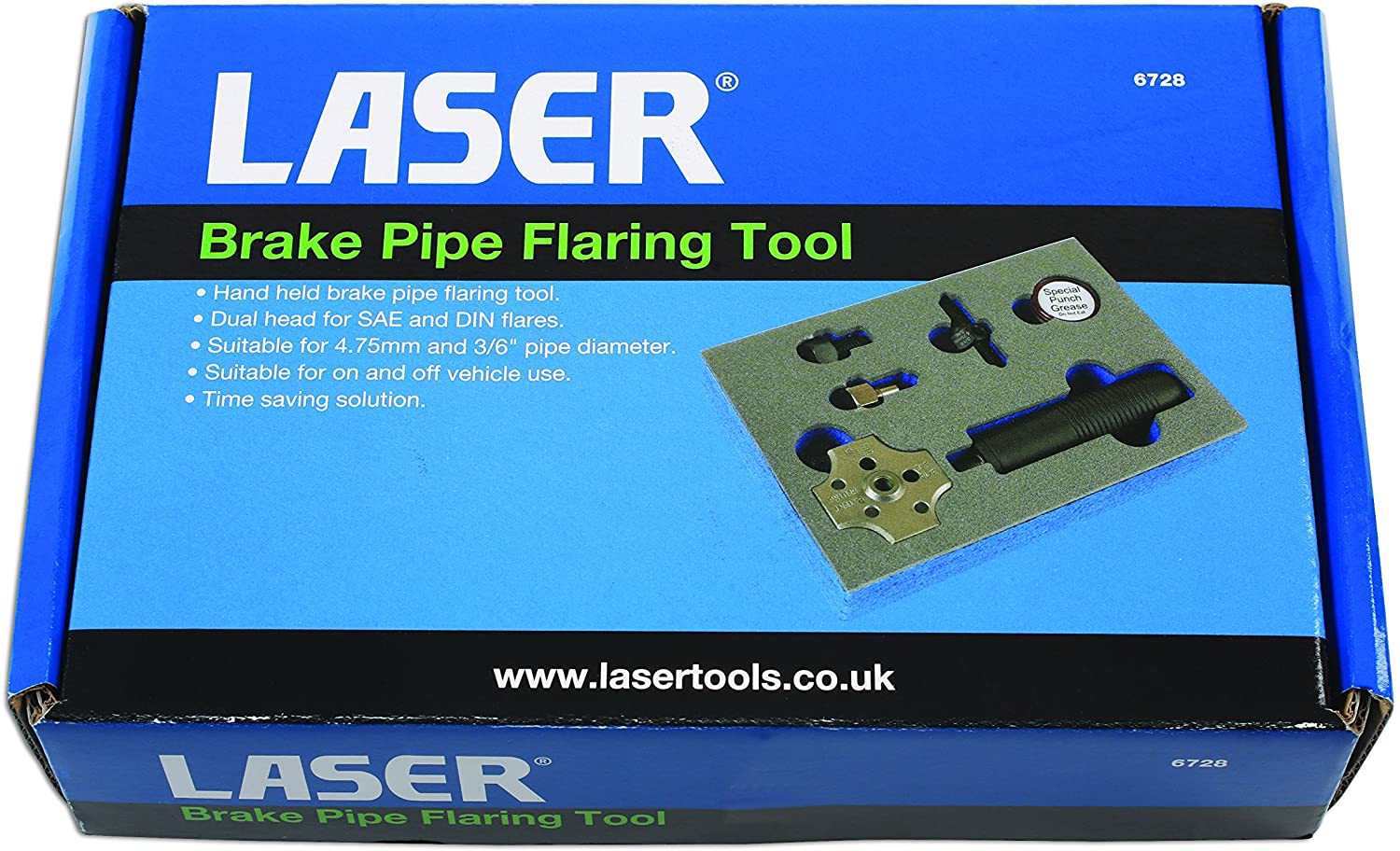 Laser 6728 Brake Pipe Flaring Tool, Black - Image 4