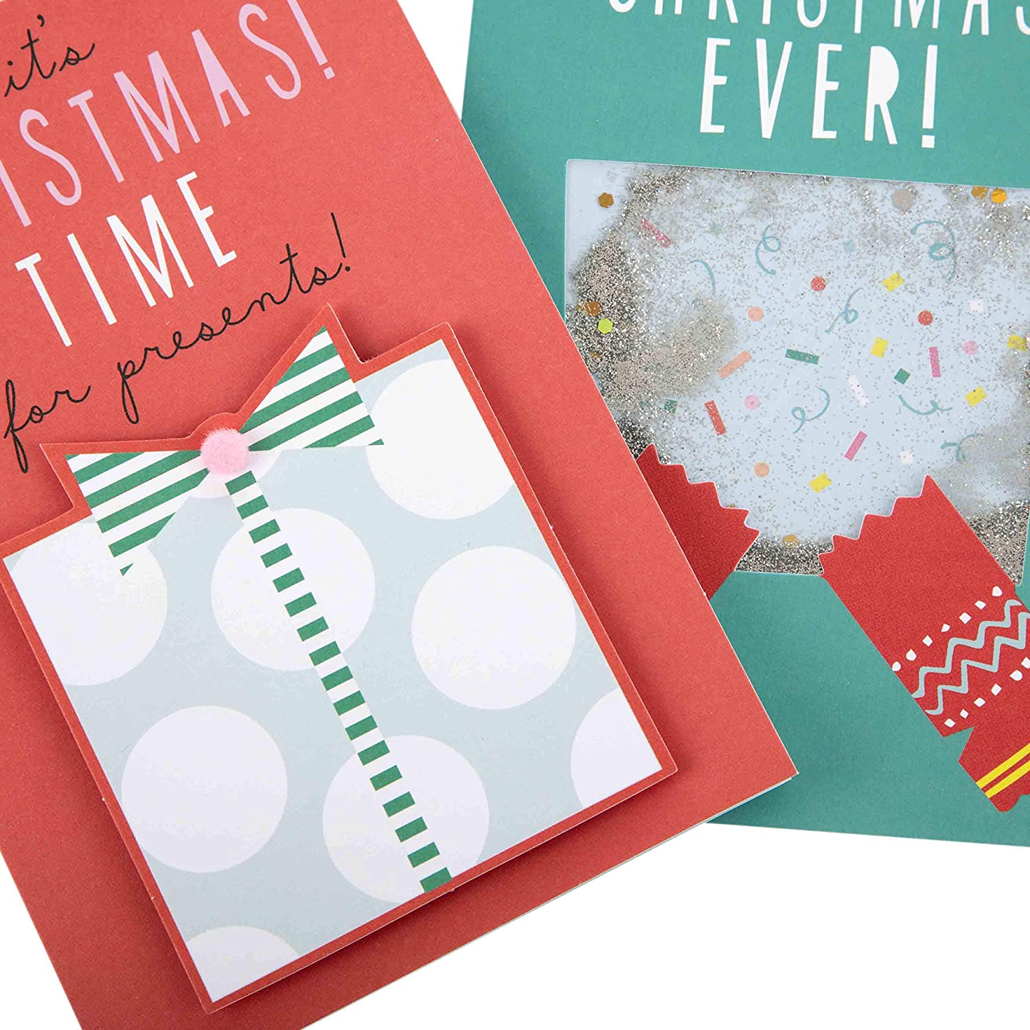 Hallmark Handmade Christmas Cards - 10 Cards in 2 Designs, Cracker Christmas Card Pack - Image 3