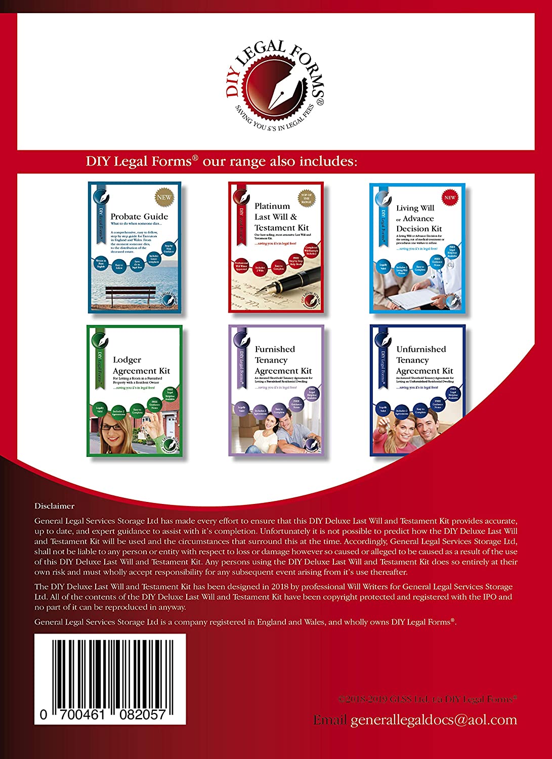 DIY Legal Forms Deluxe Last Will and Testament Kit. 2024-5 Edition. (2 Pack), Clear - Image 3