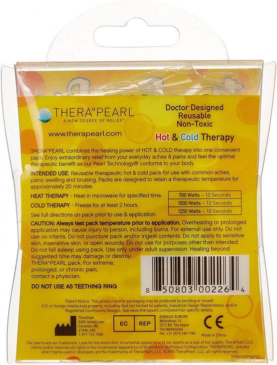 TheraPearl Children's Pals, Buddy the Puppy, Non Toxic Reusable Animal Shaped Hot and Cold Therapy Pack, Flexible Compression for Injuries, Swelling, Bruising, Pain Relief, Bee Stings - Image 2