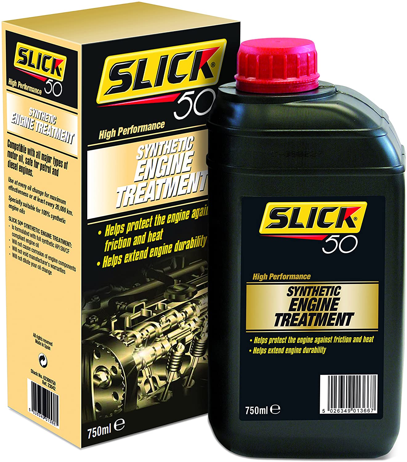 SLICK 50 62399750 SYNTHETIC ENGINE TREATMENT 750 ML