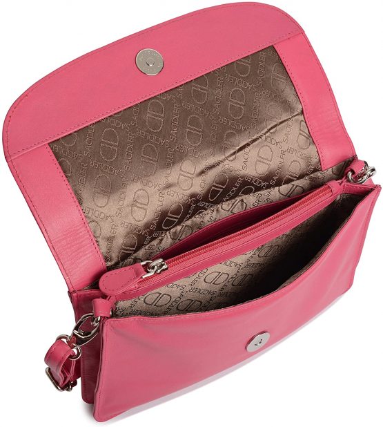 SADDLER Womens Real Leather Slim Cross Body Purse Clutch with Detachable Strap | Ladies Sling Bag - Perfect for Cell Phone, Cosmetics and Travel Cards | Gift Boxed - Image 4
