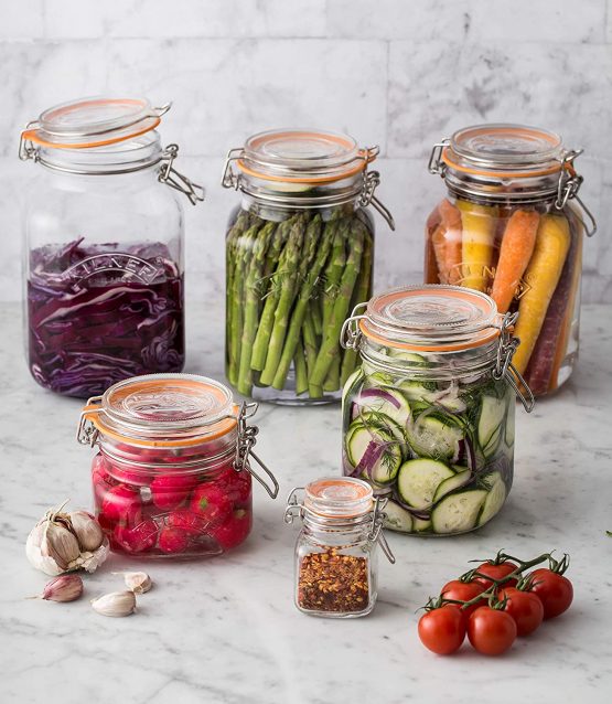 Kilner 25.513 Square Clip Top Jar 2ltr | Preservation Jar, Storage Jar, Jam Jar with Cliptop Lid - Image 2