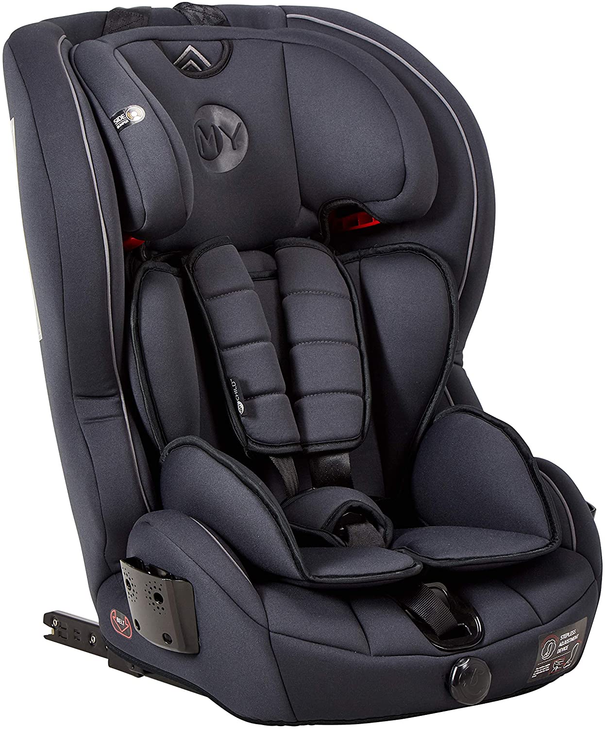 My Child Stirling Group 123 ISOFIX Car Seat Charcoal