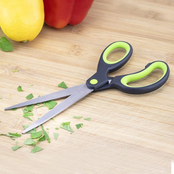 Rapesco 1576 Soft Grip Handle Scissors - Set of 4 (Black/Green) - Image 3