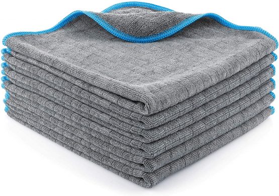 LICARGO® 6x Premium Microfibre Cloths with 380 GSM - Extremely Absorbent and Super Soft - Lint Free Microfibre Cloth Car Polishing Cloth, Microfibre Car Cleaning Cloths - 40x40 cm