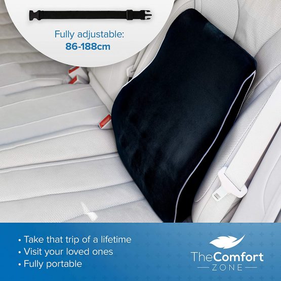 Lumbar Support and Back Support for Office Chair Cushion, Back Support Cushion for Back Pain and Sciatica Pain Relief, Car Seat Cushion and Back Cushion Works as Back Support Pillow - Image 4
