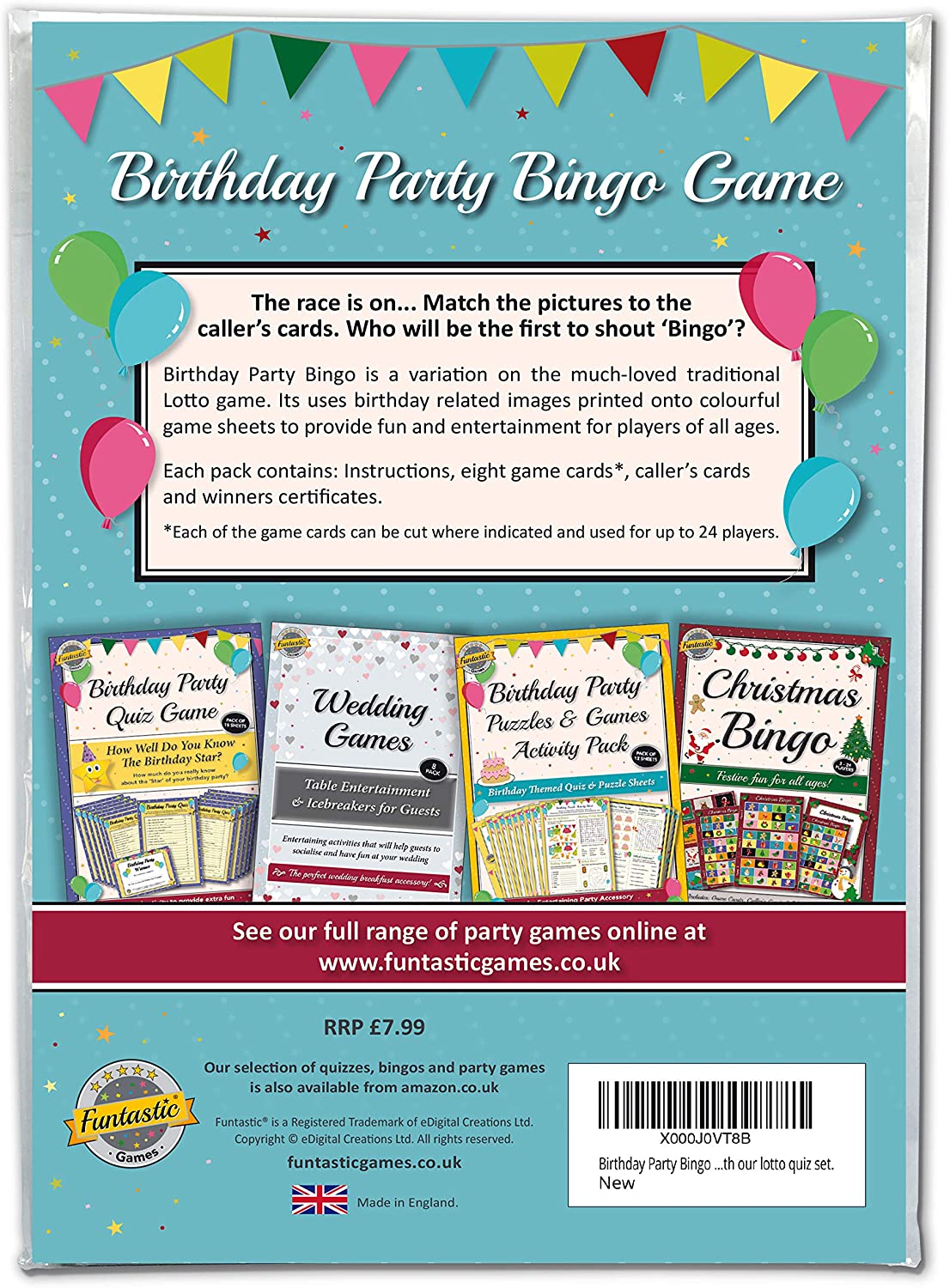 Funtastic Birthday Party Bingo Game - Image 4