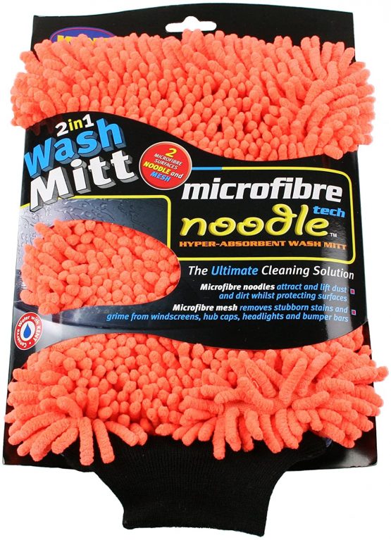 Kent Car Care GKEQ2429 Microfibre Noodle Wash Mitt Colours May Vary, Wholeskin - Image 2