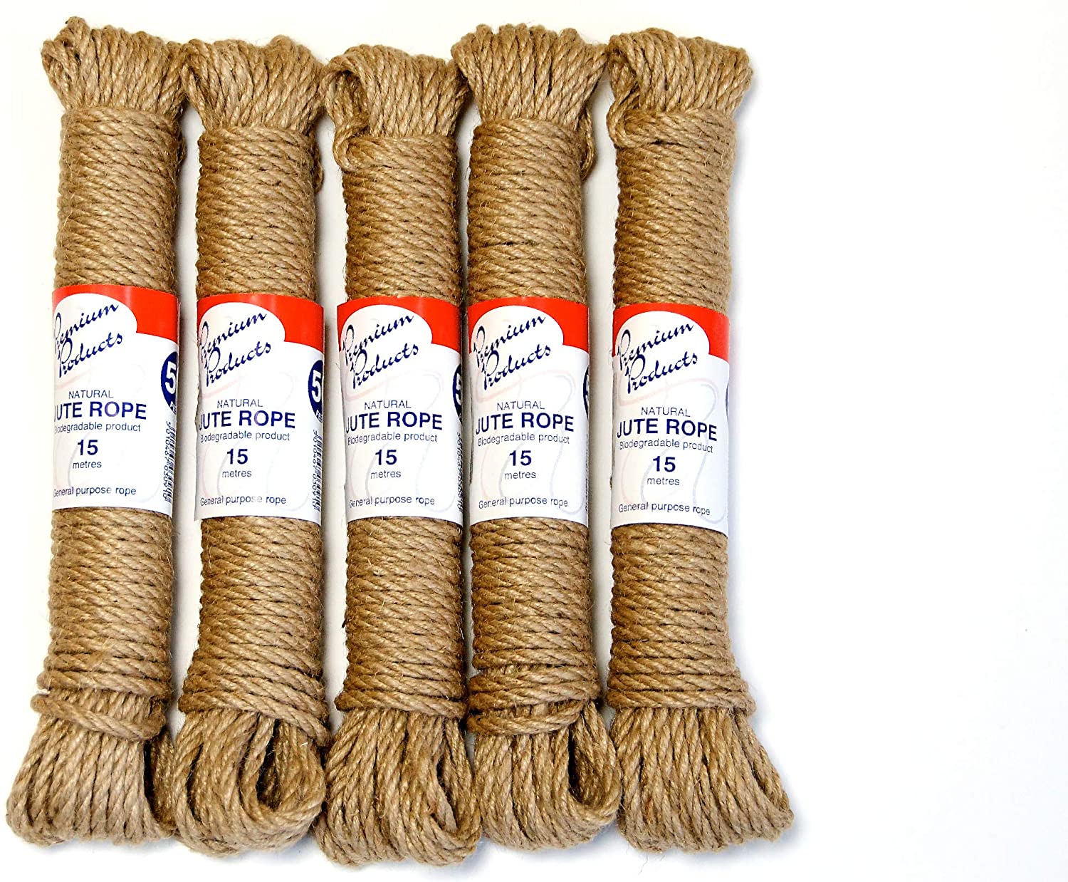 PREMIUM JUTE ROPE 15M PPJ01, Brown, 15 meters