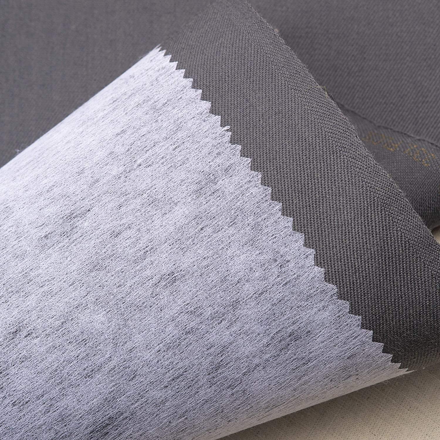 Iron On/Fusible Interfacing Fabric - Light Weight 75cm Wide - 2 Metres - White (Non-Woven), Light 75cm Wide x 2 metres - Image 3
