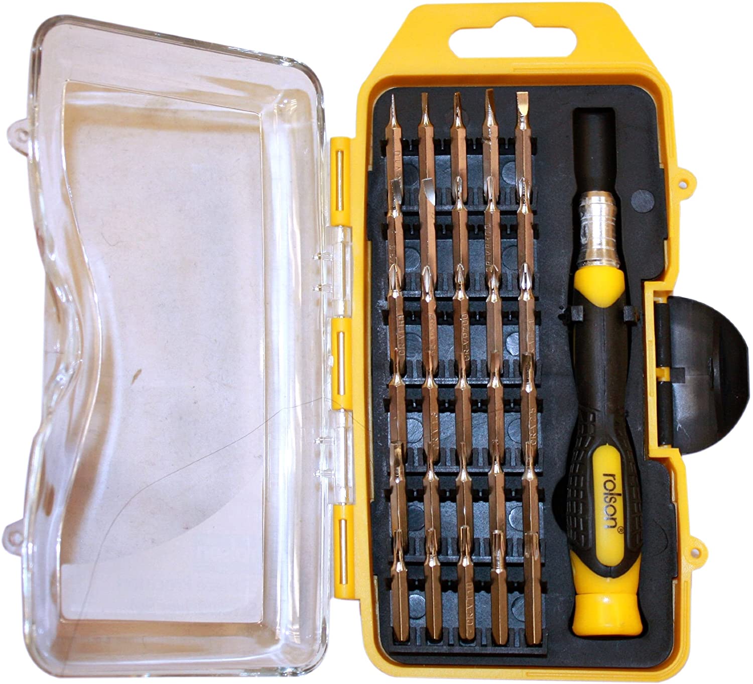 Rolson 28290 31 pc Precision Screwdriver Set, Multi-coloured, 31 Pieces