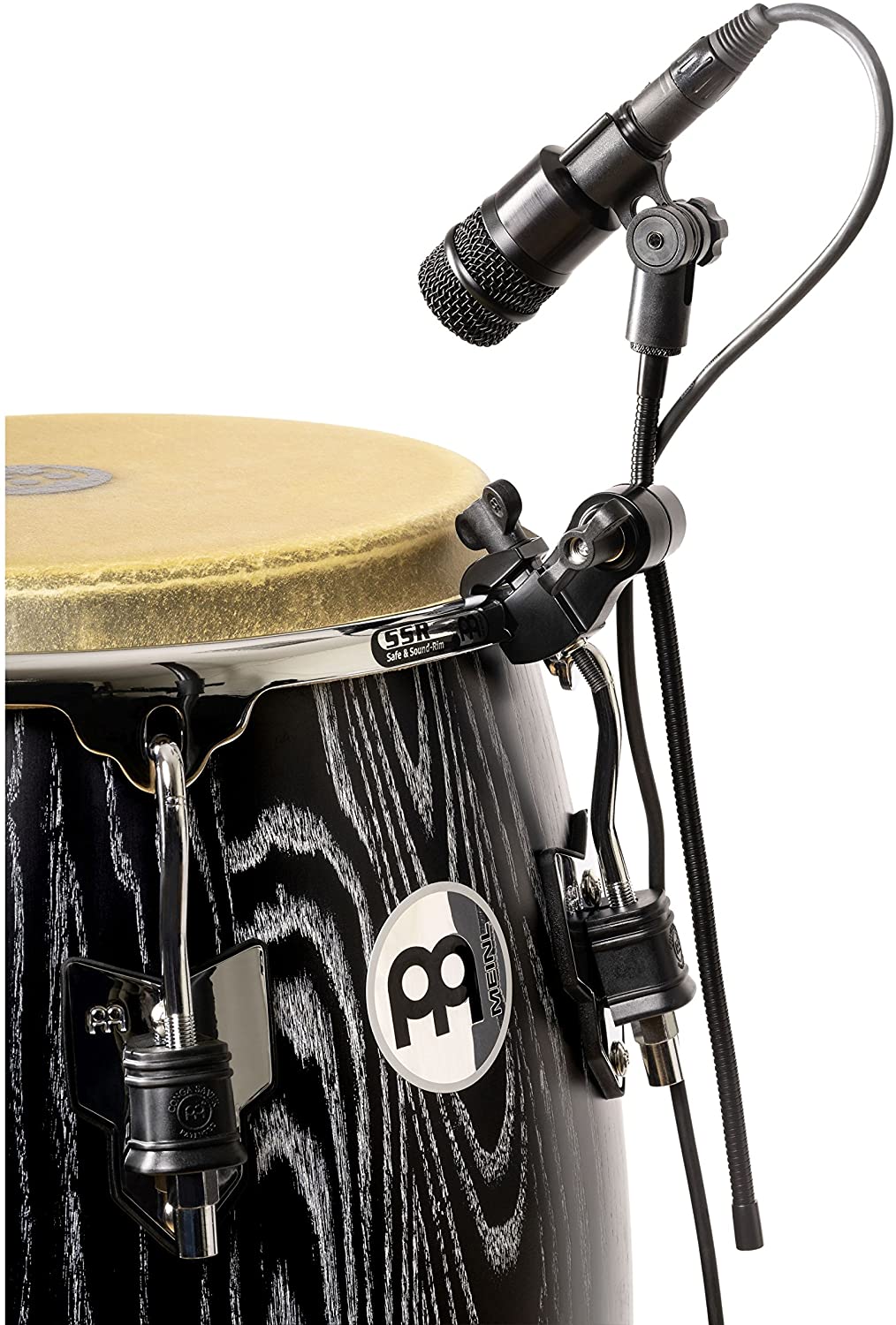Meinl Percussion Mic Rim Clamp, Flexible Clamp for Microphone, For 0.375 Inch and 0.625 Inch Microphone Clips, Steel - Image 2