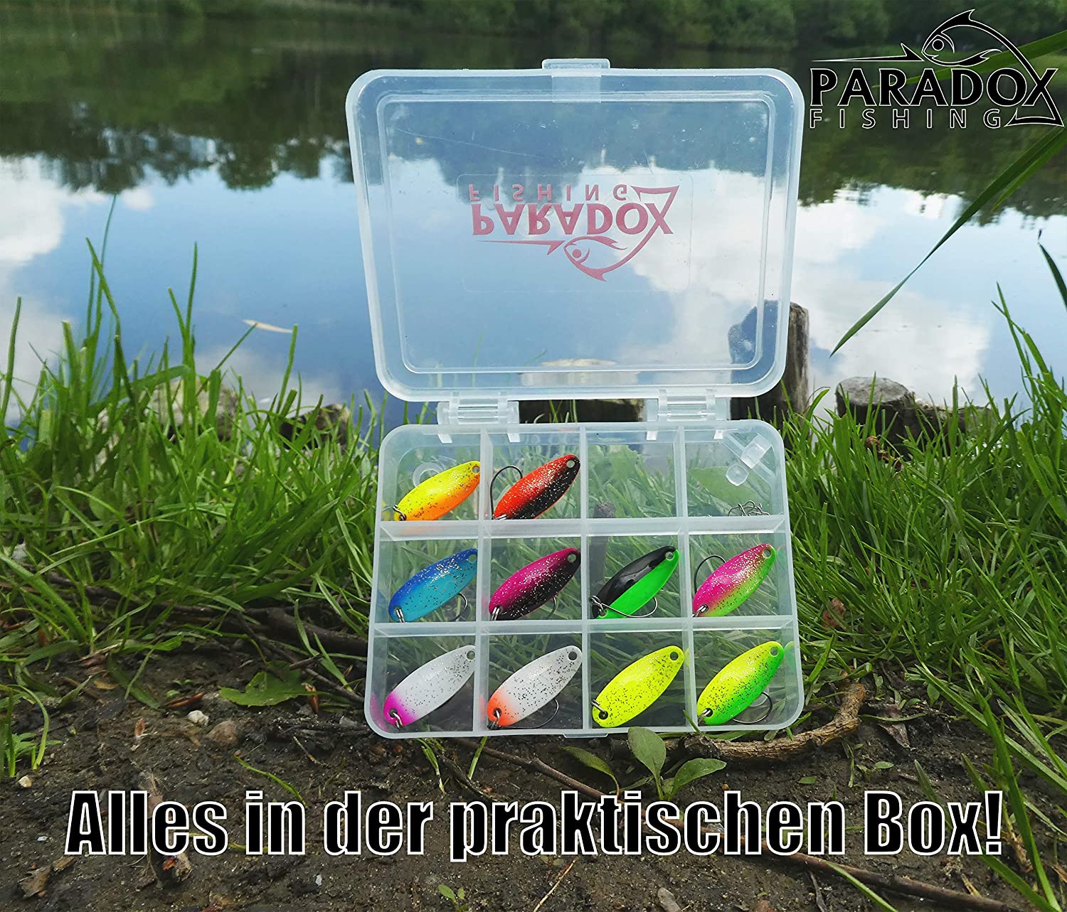 Paradox Fishing Trout Bait Set, 10 Assorted UV Spoon Indicators, 5 Snaps, FISHING_HOOK for Trout Fishing - Image 2