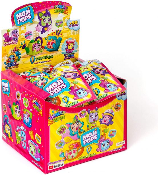 MojiPops Party - Display of 24 collectable MojiPops figurines