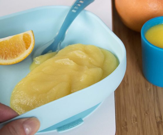 Béaba - Silicone Feeding Suction Plate - for Babies and Children - Blue - Image 2