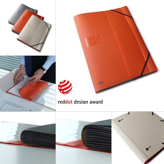 Elba Business Matte Opaque Polypropylene Folder Dividers a4 orange, Pack of 1 - Image 4