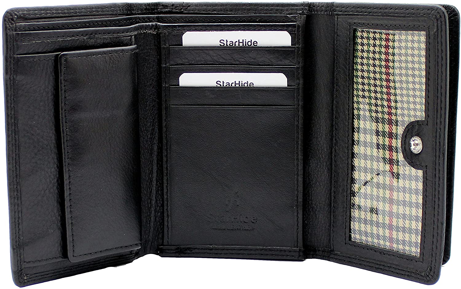 STARHIDE Women's RFID Small Leather Purse, Genuine Soft Leather Wallet with Coin & Key Pocket for Ladies Credit Card Holder - Image 2