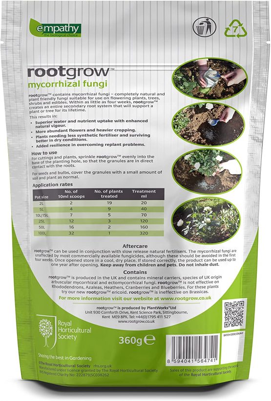 Plantworks Ltd RG360 Empathy RHS Endorsed 360g Rootgrow Mycorrhizal Fungi - Image 3