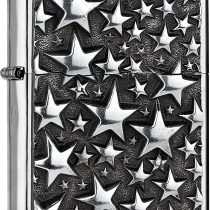 Zippo Petrol lighter, Brass, Stainless steel look, 1 x 6 x 6 cm