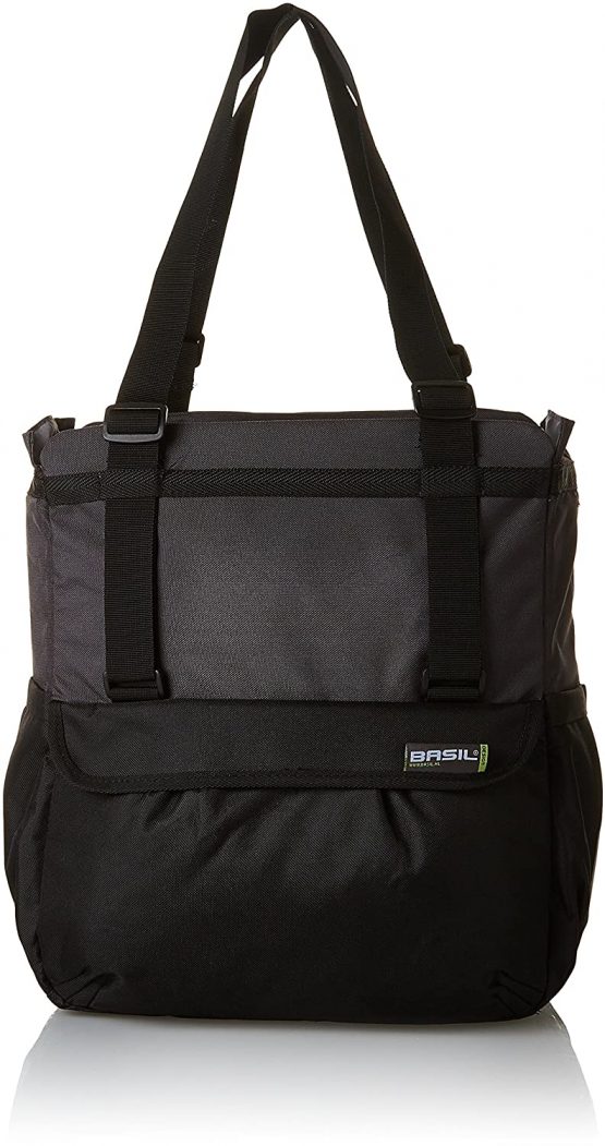 Basil Shopper XL Bicycle Bag, Black, 16 x 32 x 35 cm