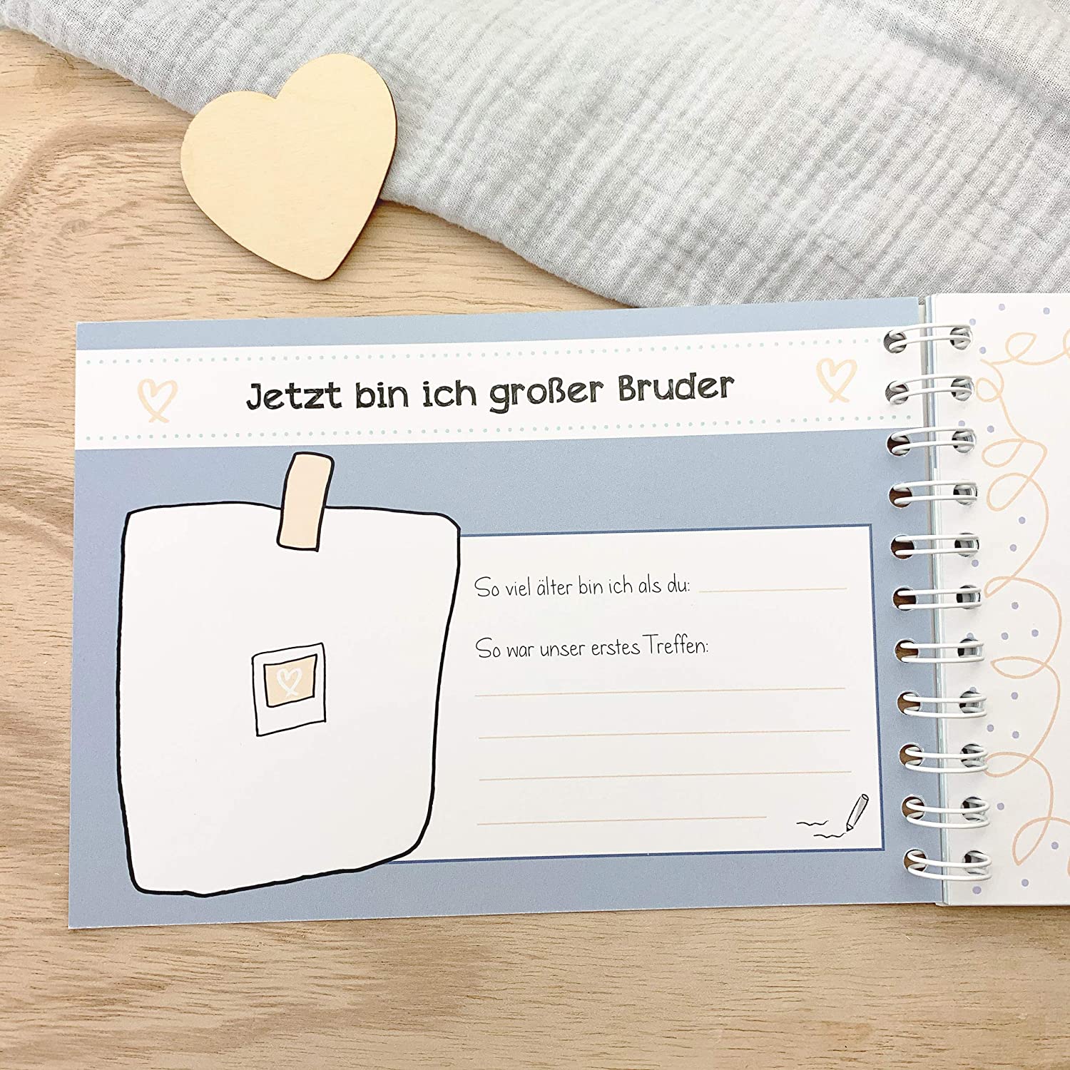 mintkind® "Ich bin jetzt große Bruder" book to fill in - Image 3