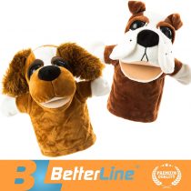 Better Line Animal Hand Puppets Set Of 2- Premium Quality, 24 cm (9.5” Inch) Soft Plush Hand Puppets For Kids- Perfect For Storytelling, Teaching, Preschool, Role-Play Cow and Sheep Toy Puppets