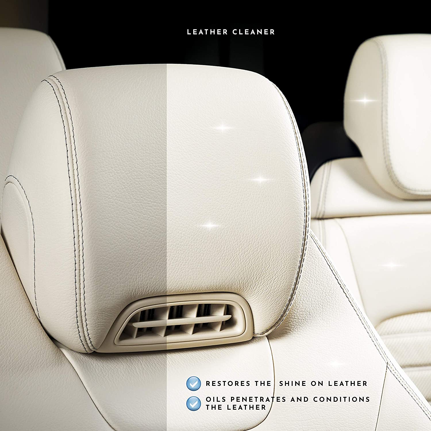 Vehiculux Leather Conditioner & Leather Cleaner for Sofas, Car Seats