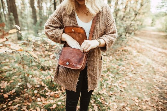 Gusti Handbag Leather - Summer Shoulder Bag Leather Bag Small Brown - Image 2