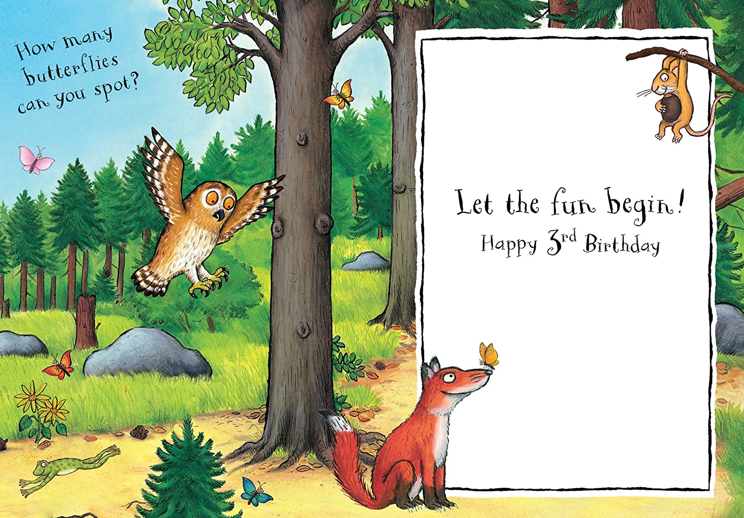 The Gruffalo GR008 "3rd" Birthday Card, multicolor, 178x128mm - Image 2