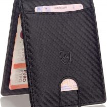 Kronenschein® Premium Men's Wallet with Clip Wallet Men's Wallet RFID Slim Wallet Credit Card Holder Card Case