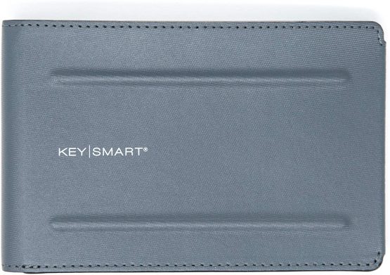 KeySmart Urban Union Passport Wallet with Tile Slim (Charcoal Black)