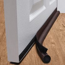 deeToolMan Draft excluder 36" : One sided door insulator with hook and loop strip/Under door draft blocker/Door weather strip(Light beige)