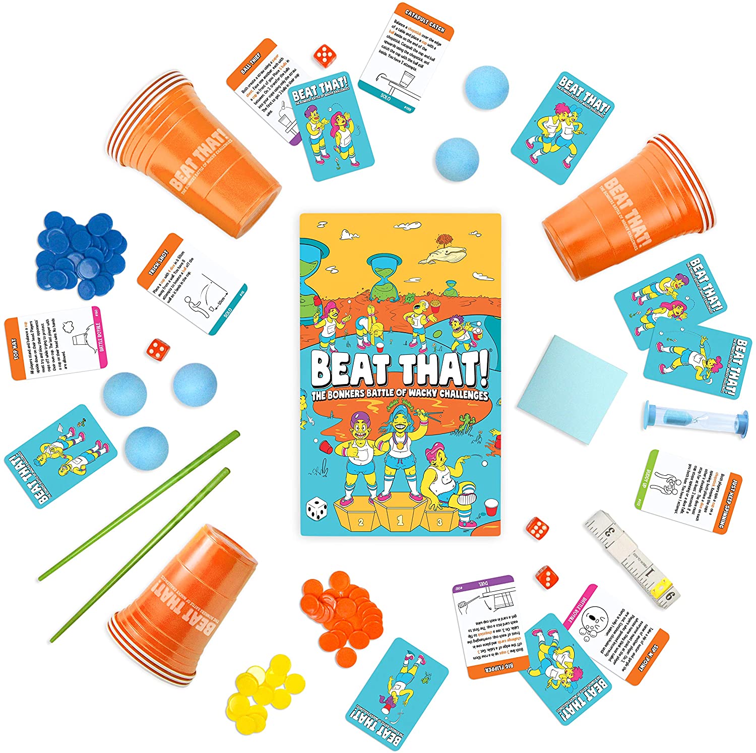 Gutter Games Beat That Game, The Bonkers Battle of Wacky Challenges, Family Games for Kids and Adults, Card and Board Game - Image 4