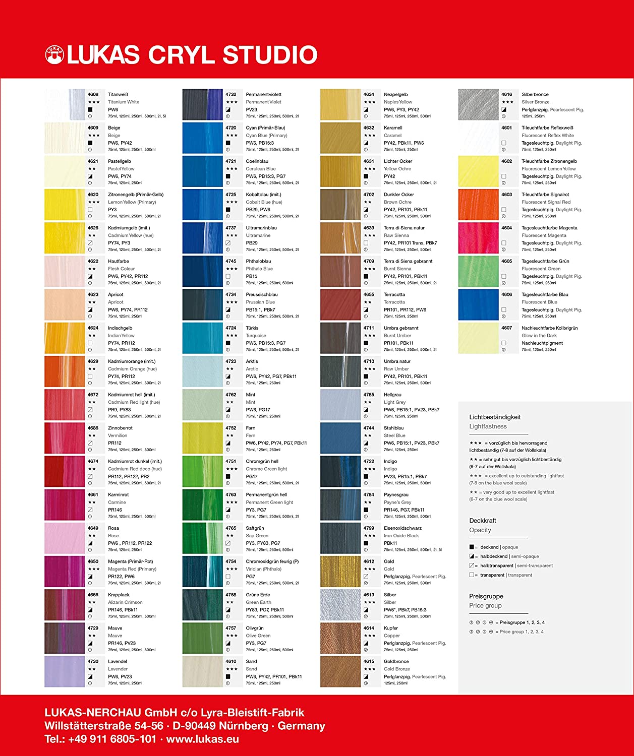 LUKAS Cryl Studio 500ml Premium Quality Acrylic Paint, Mauve, 500 ml (Pack of 1) - Image 3