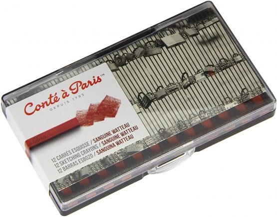 Conté à Paris Sketching Carre Crayons - Sanguine Watteau (Pack of 12)