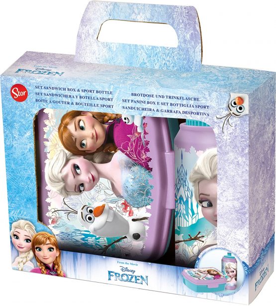 Joytoy" Frozen Lunchbox with Sports Bottle Set, Ceramic, Multi-Colour, Assorted colors / models