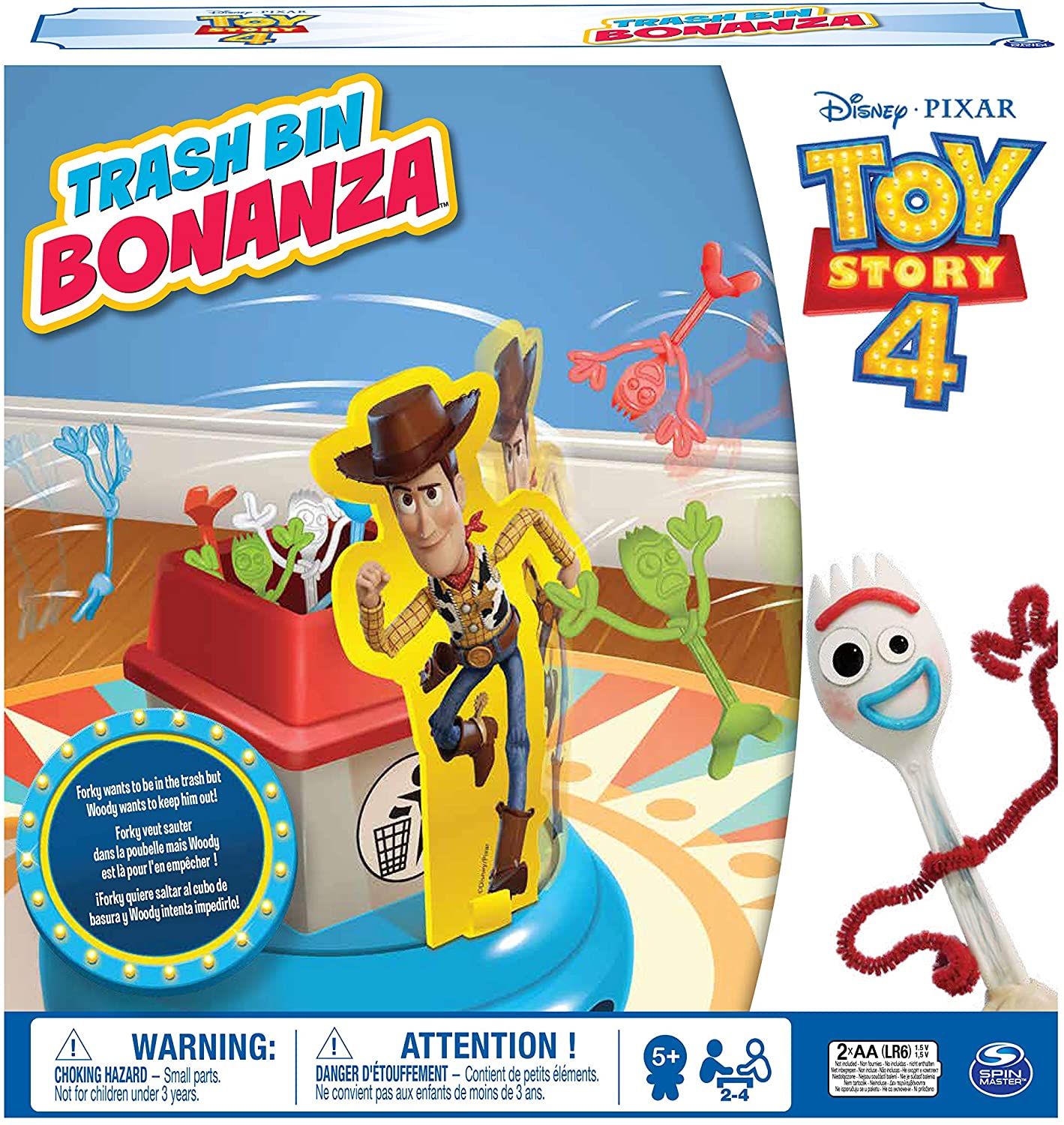 Bizak - Forky Trash (61928271), Green and Yellow, 29.21 cm x 5.08 cm x 26.67 cm