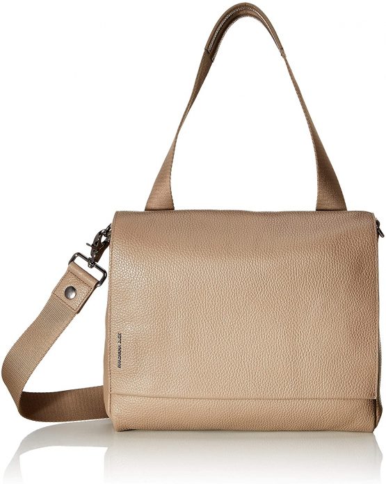Mandarina Duck Women's Mellow Leather Tracolla/Nero Messenger Bag, 21x15x6.0999998999999994 Centimeters (W x H x L)