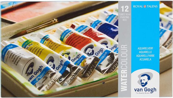 Royal Talens Van Gogh Watercolour 12 Tubes Plastic Pocket Box- - Image 2