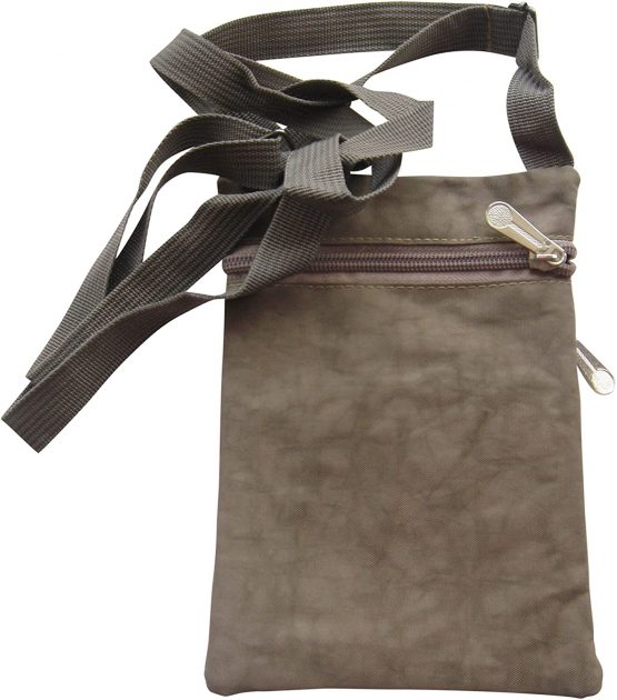Ladies Crinkled Nylon Small Cross Body Bag Organizer - Image 3