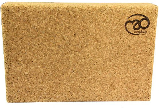 Yoga-Mad Cork Yoga Block | 30.5cm x 20.5cm x 5cm | Eco Friendly Yoga Block | Non Slip Cork Brick for Yoga, Pilates, Training and Home Workouts | Provides Support for Various Yoga Poses - Image 2