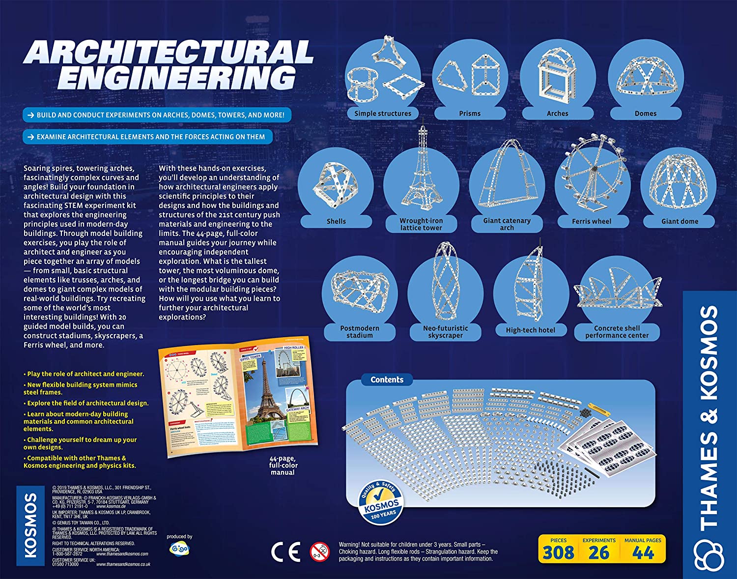 Thames & Kosmos Architectural Engineering, Kids Science Kit, Learning Resources About Architectural Design - Image 2