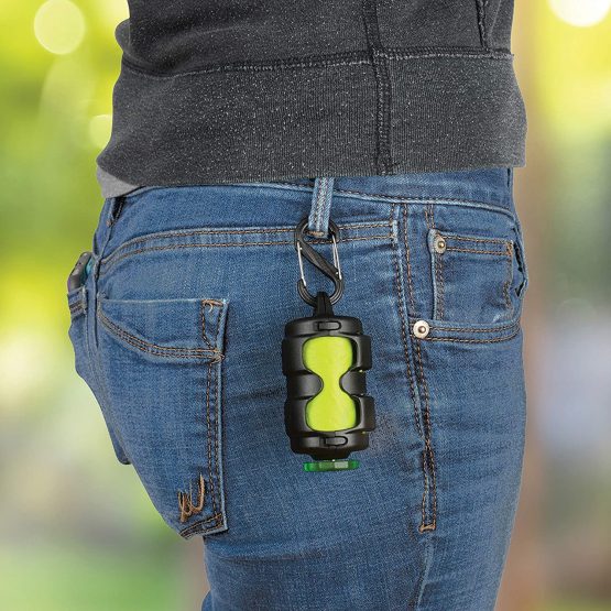 Nite Ize Pack-A-Poo Bag Dispenser with Refill Roll - Black/Green, N/A - Image 4