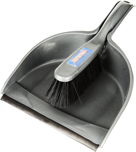 Faithfull FAIBRDUSTSET Plastic Dustpan and Brush Set 220 mm Wide