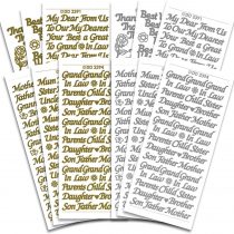 Creative Products Strong Textlines Craft Stickers, Stickers, Multi-Colour, 23 x 10 x 1 cm