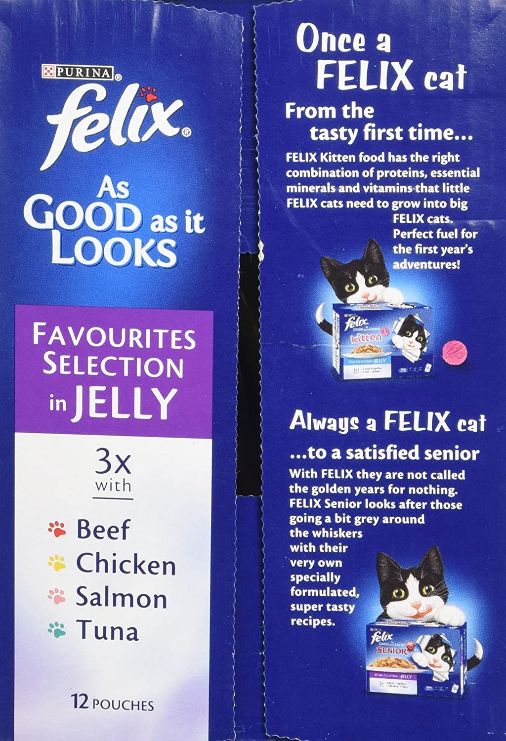 FELIX As Good As it Looks Favourites Selection Wet Cat Food 12x100g (Pack of 4), 48 Pouches, 1.2 kg (Pack of 4) - Image 3