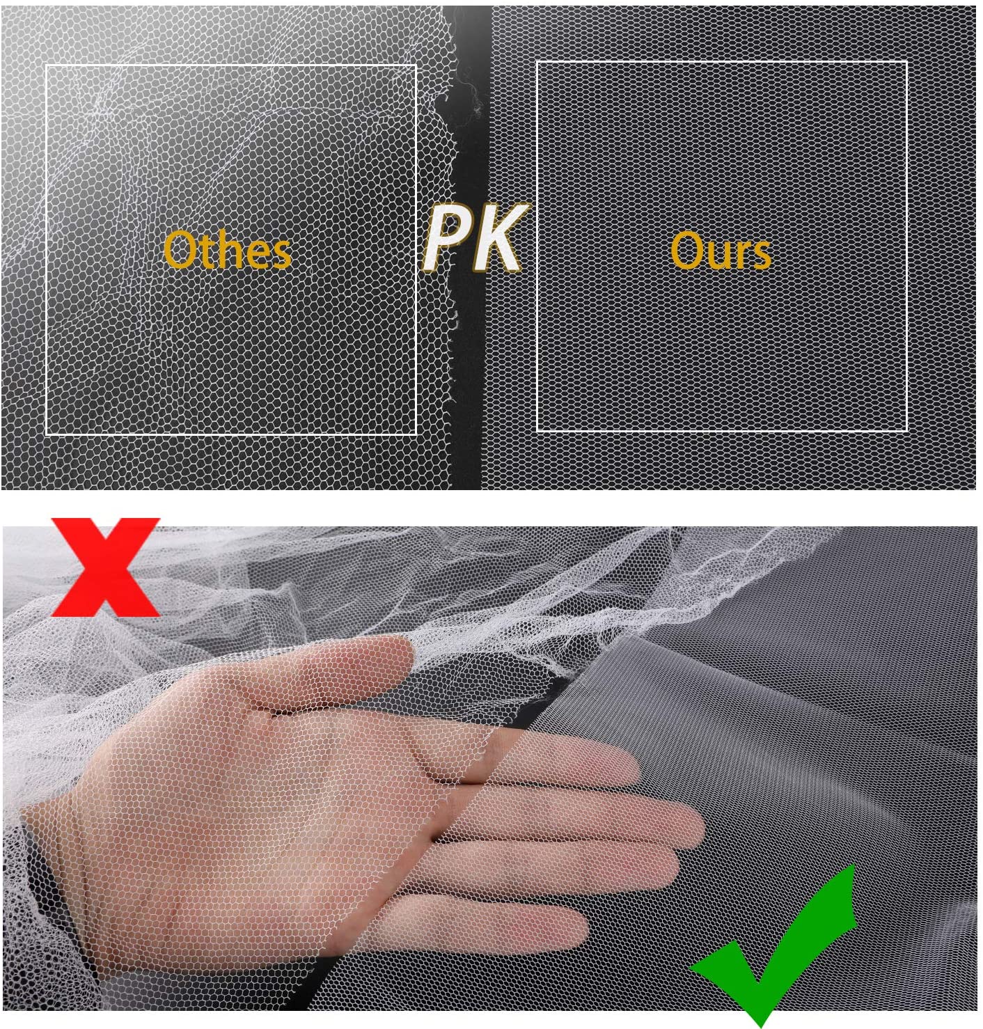 Phogary Mosquito Net for Windows, Upgrade Fly Window Screen Mesh Insect 