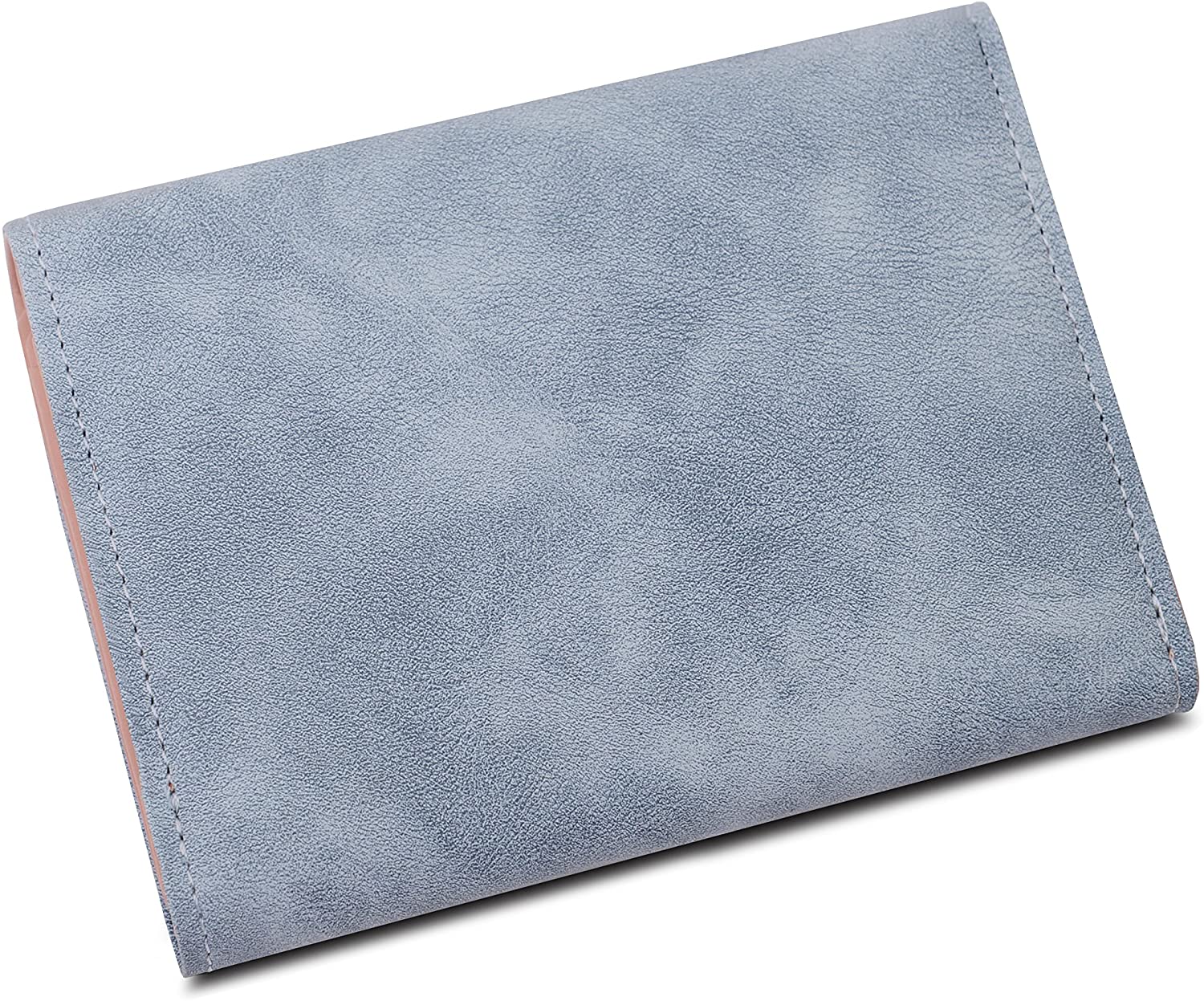 Wallets Women Vodabang Ladies Clutch Purse Soft Frosted PU Leather Credit Card Wallet with Coin Compartment (Blue) - Image 4