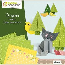 Avenue Mandarine Origami Initiation 'Paper Story Nature' Creative Box (Ages 4-6+)